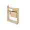 Rev-A-Shelf Maple Veneer, Light Brown, 6 in W, 25.5 in H, 21.63 in D, 21.63 in L, Light Brown 448KB-BCSC-5C - alternate 2